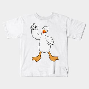 Duck as Handball player with Handball Kids T-Shirt